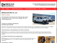 Tablet Screenshot of briggselectric.net
