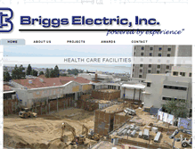 Tablet Screenshot of briggselectric.com